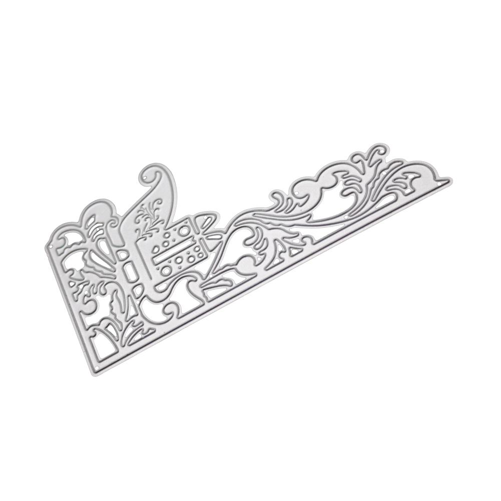 Christmas Gifts On the Sled Frame Metal Silvery Stencil Embossing Cutting Dies For Diy Scrapbooking Paper Album Cards Making