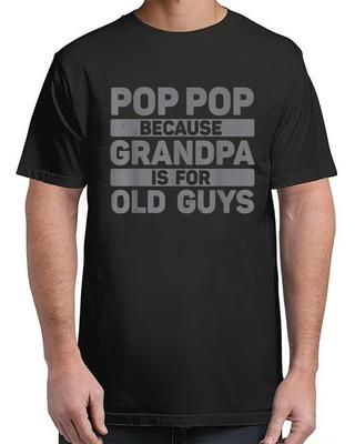 Pop Pop Art For Grandpa From Grandkids Father's Day Pop Pop Adult S-4XL Unisex T-Shirt