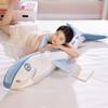 60/100/150cm Cute Shark Plush Toy Soft Stuffed Speelgoed Animal Reading Pillow for Birthday Gifts Cushion Doll Gift Room Decor