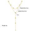 316L Stainless Steel Hip Hop PunkVintage Multilayer Heart Pendant Necklace For Women Double Layer Chain Necklace