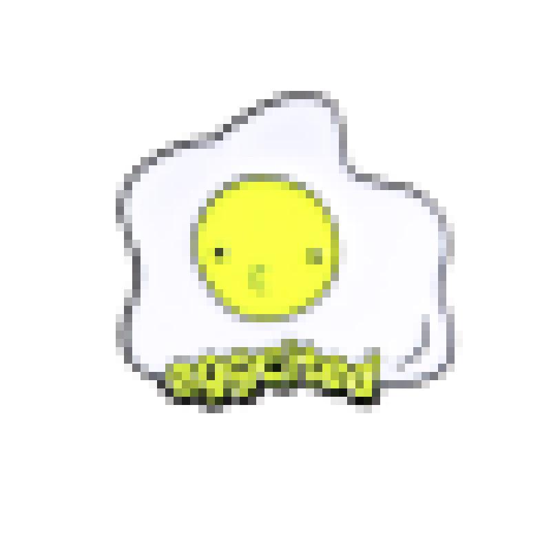 Trendy Cartoon Food Brooch Set: Noodles, Avocado, Fried Egg, Sushi