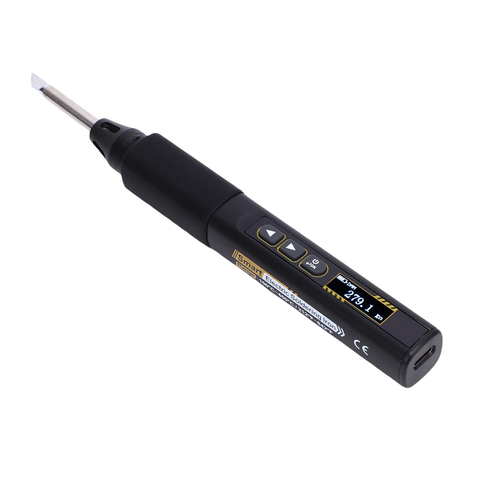 

2-in-1 Portable Soldering Iron Kit with Display, Fast Heating and Temperature, Auto-Shutoff, Includes Multimeter Test s