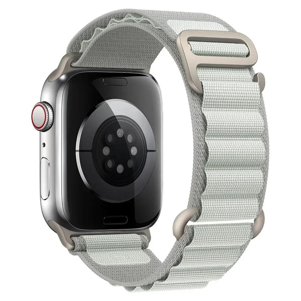 Alpine Strap for Apple Watch Bands 44mm 40mm 49mm 45mm 41mm 38 42mm Nylon Bracelet Iwatch Ultra 2Series 10 9 3 4 5 6 7 8 SE Band