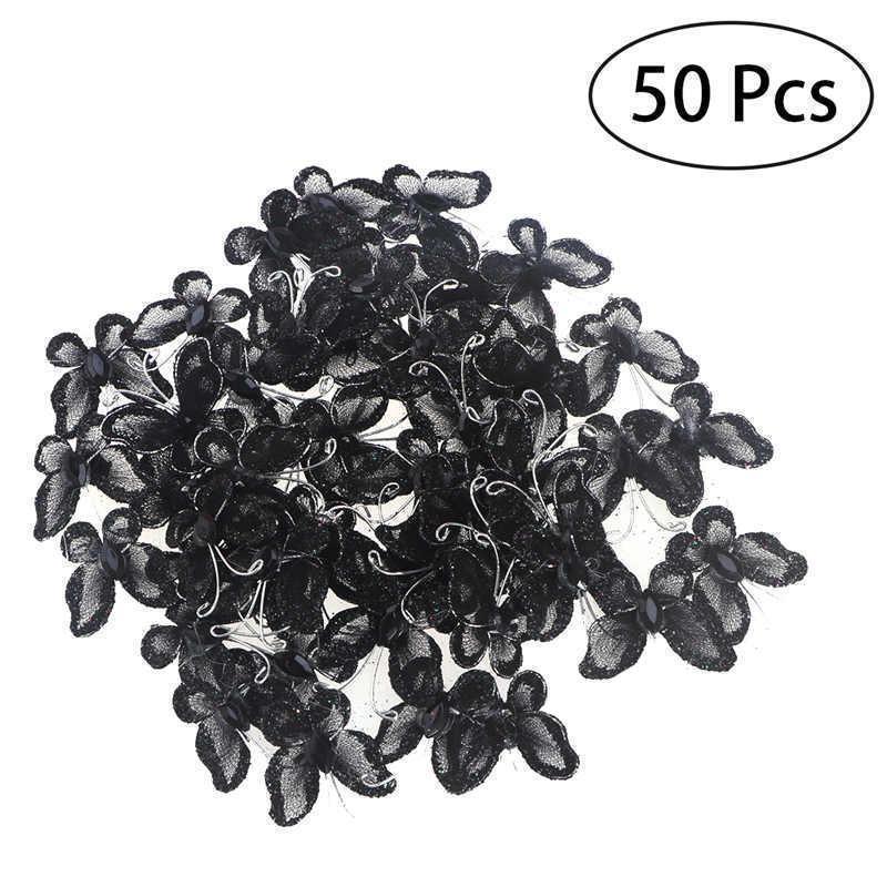 Butterflies Decorations For Tinsel Crafts Wire Butterfly Decor Butterfly Glitter Wedding Decorative Removable