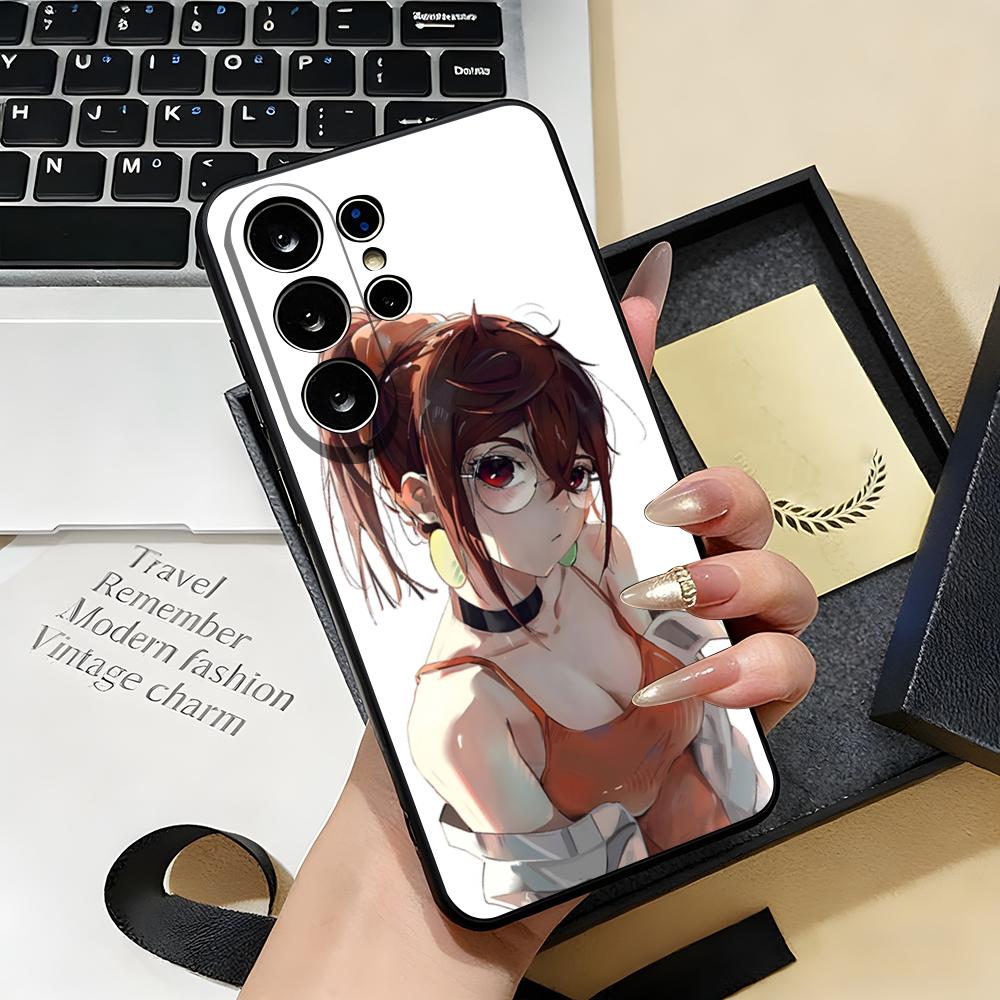 ANIME D-Dandadans Phone Case For Samsung S26 S25 S24 FE S23 S22 S21 Plus S20 Ultra Note20Ultra Black Soft Shell