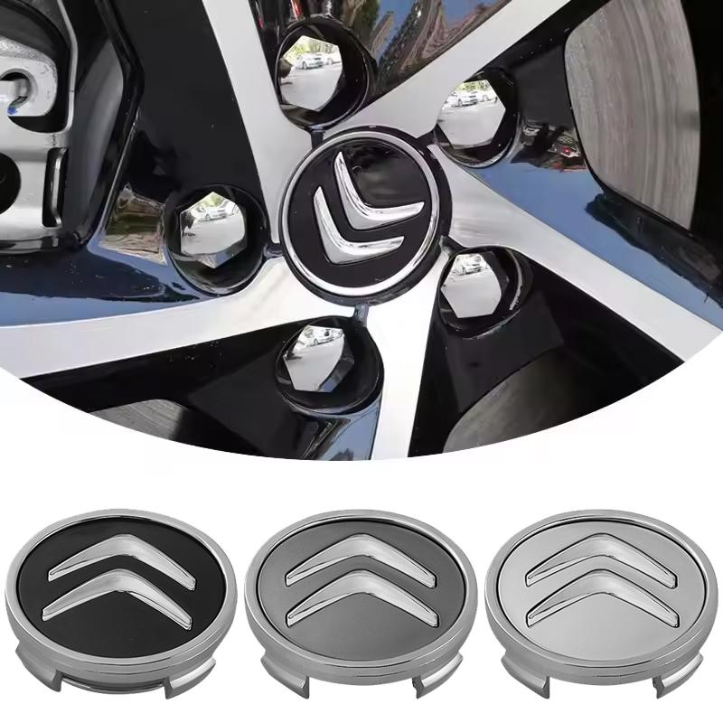 4ks 3D 60mm Logo Citroen Znak na auto Krytka středu kola Pro Citroen C1 C2 C3 C4 Grand Picasso C4L C5 VTS C-ELYSEE Berlingo C6