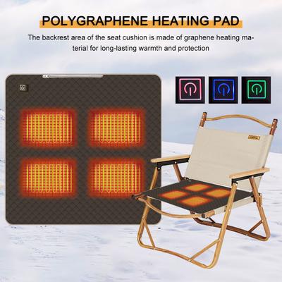 5V USB Sleeping Electric Heating Pad 4 Heated Area Heated 3-Level Temperature Adjustable for Winter Outdoor Camping Electric Mat