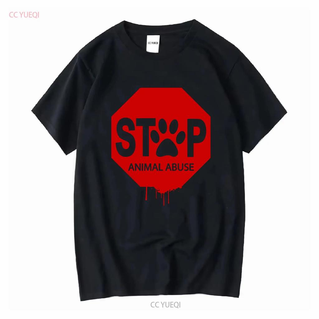Mens Stop Animal Abuse T Shirt Rights Vegan Vegetarian vintage Washed Stylish Breathable Top For Everyday Wear graphic Slightly