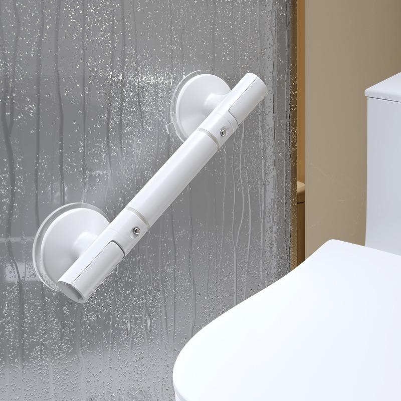 Drill‑Free Suction Bathroom Grab Bar Anti‑Slip Safety Handle for Elderly Toilet Shower Aid