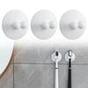 3Pcs Punch-free Toothbrush Storage Hook Silicone Groceries Storage Rack Toothbrush Holder  Bathroom