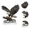 Acrylic Eagle Ornament Creative Easy Installation Attractive Party Supply Ideal Gift with Base for Display Shelf Holiday Corner