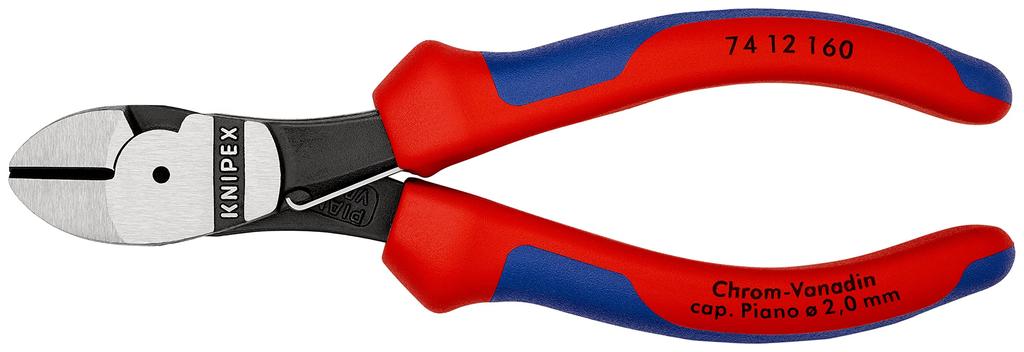 KNIPEX Diagonal Cutters 7412-160 Spring-Loaded Heavy-Duty (SB)