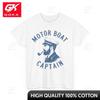 Motor Boat Captain Tshirt Boating Lovers Boater Minimalist Style Cute T Shirt Breathable Cotton
