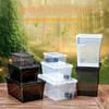 1PCS Reptile Tank Insect Spiders Tortoise Lizard Acrylic Transparent Breeding Box with Lid Pet Feeding Product Vivarium
