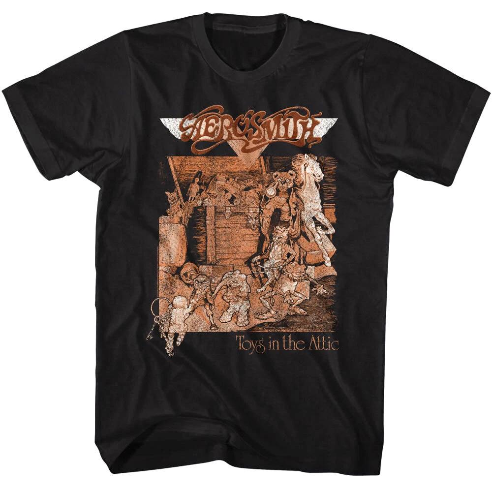 Aerosmith Toys in the Attic Album Men s T Shirt Cover Rock Band Album Merch XL