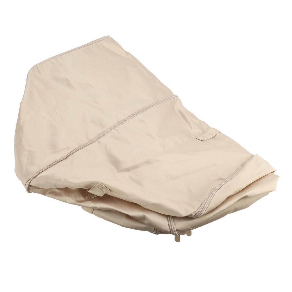 Moving Clothes Organizer Bag Large Capacity Foldable Space Saving Bedding Storage Container Apricot