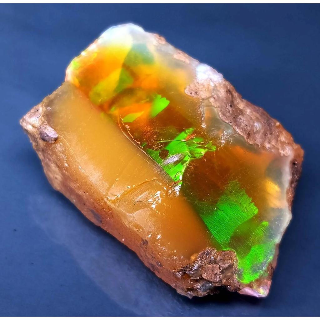 44-45 Ct Natural Opal Raw Rough Fire Opal Ethiopian Stunning Certified Gemstone