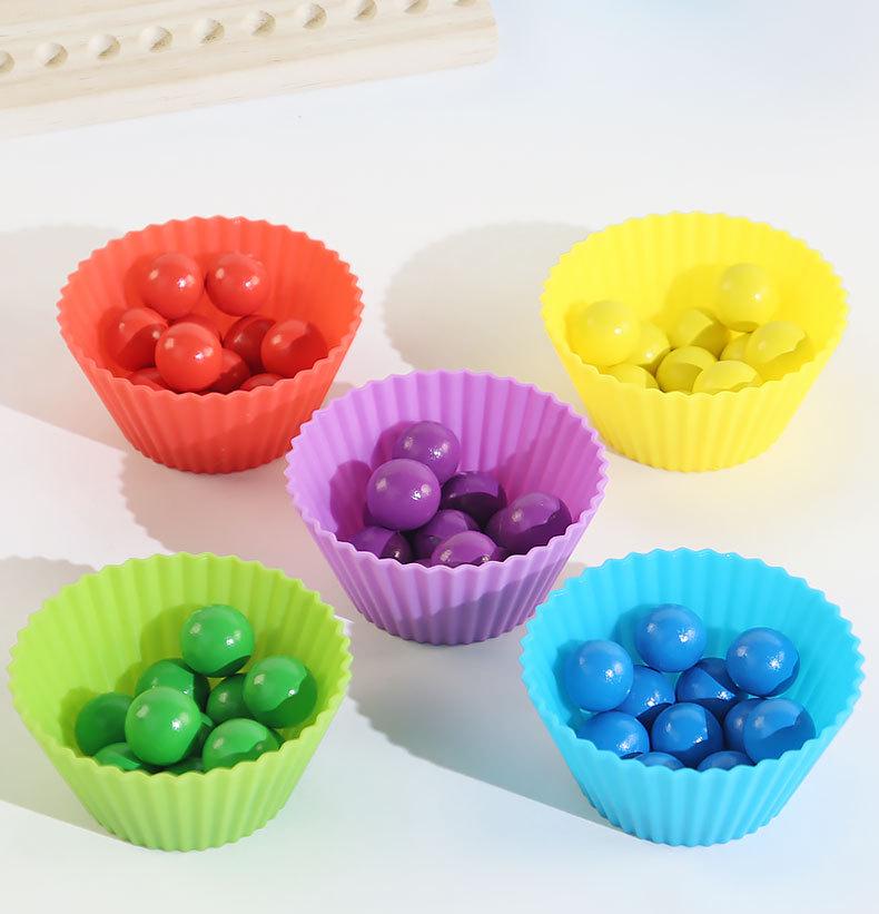 Montessori Beading & Color Sorting Toy for Kids' Concentration & Sensory Development