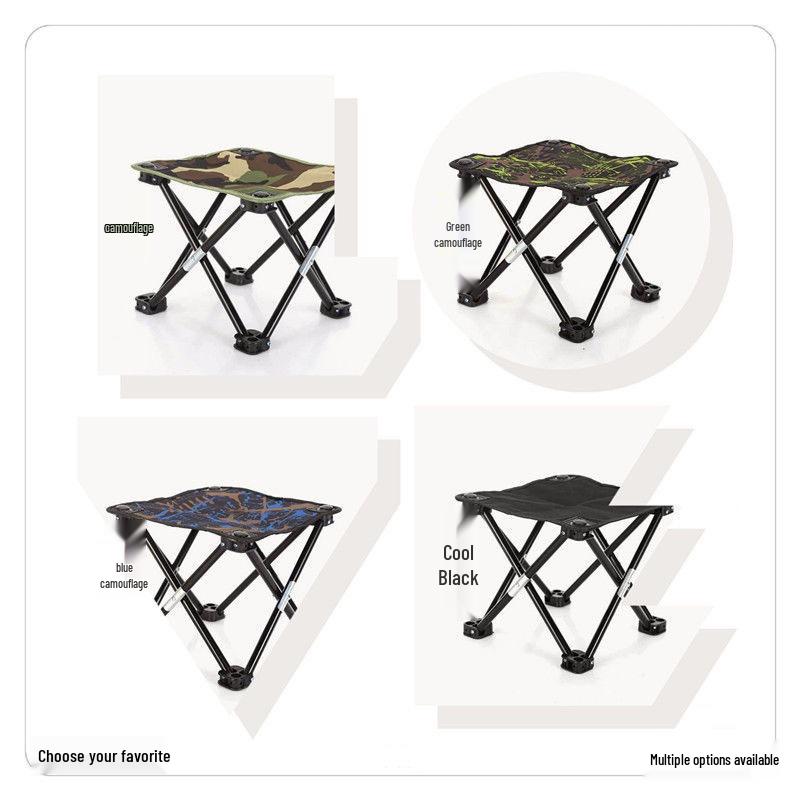 Compact Folding Outdoor Chair with Backrest for Sketching & Fishing