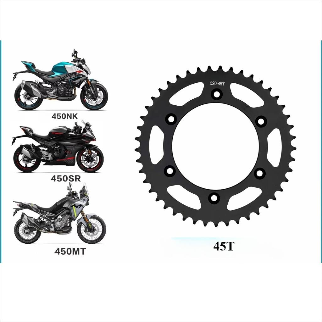 for CFMOTO 450SR 450NK 450MT Sprocket 41T 43T 44T 45T 47T 50T Front Rear Sprocket for CFMOTO CHOHO Genuine Parts