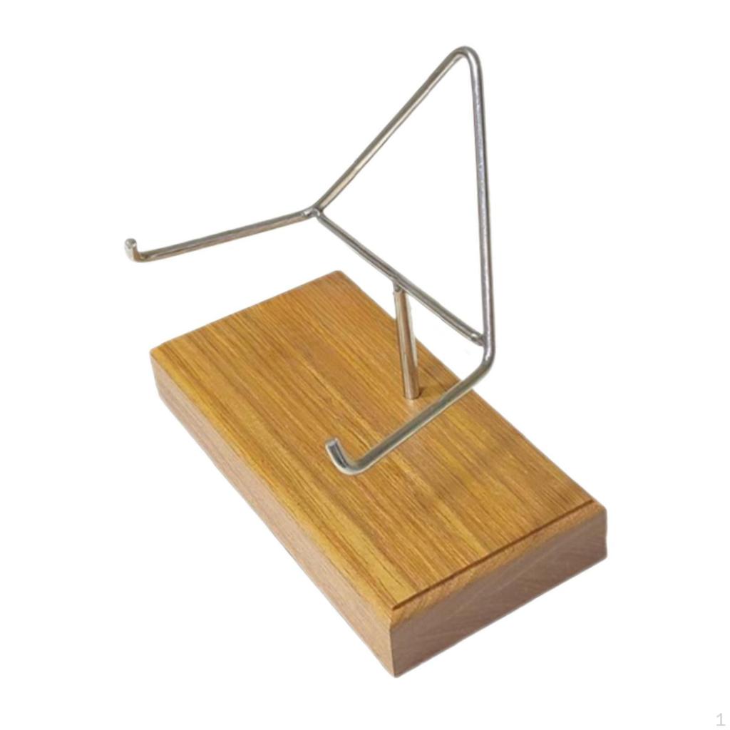 Metall ARM DISKATION CALE Mineralhållare Stenutställningsställ för Achaf Fossiler