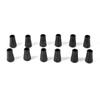 12 Pcs Plastic Long Head Rod Cap Protector Shock Absorption Walking Cane Tips  Protectors  Hiking