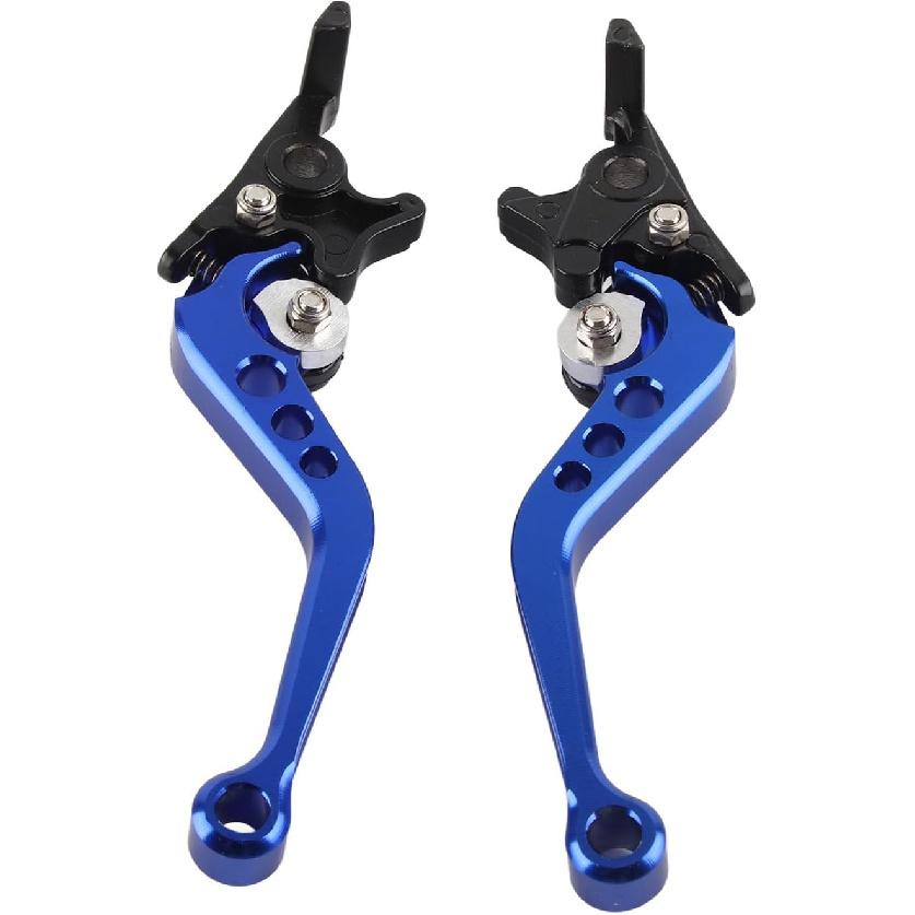 CHICIRIS Motorcycle Levers, 1 Pair CNC Aluminum Alloy Motorcycle Scooter Modification Double Disc Brake Lever (Black)