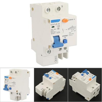 RCCB DZ47LE-32 Circuit Breaker 16A/20A/32A 230V Leakage Circuit Breaker 1P+N Earth Leakage Circuit Breaker Power Management