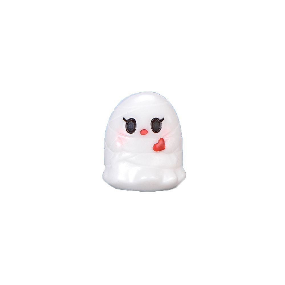 Cartoon Style Resin Craft Halloween Figurine DIY Ghost Halloween Small Ornament Elf Cute Pumpkin Statue Embellishment