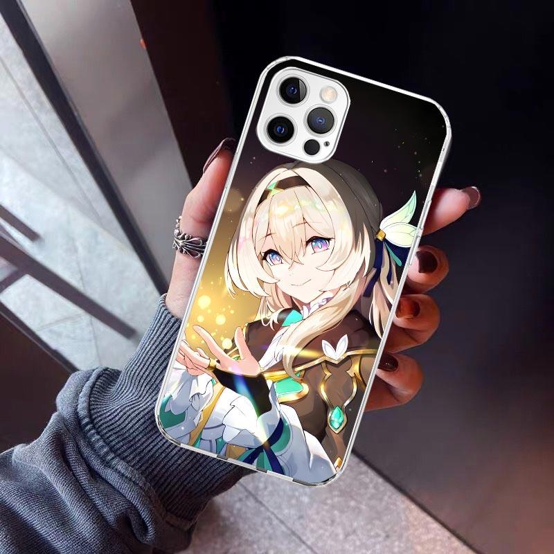 Honkai Star Rail Firefly Phone Case For iPhone 17 Air 11 13 Mini 14 15 Plus 16 12 Pro Max 16E SE 7 8 Pattern Soft TPU Back Cover