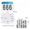 Cycling Race Number Plate Kit