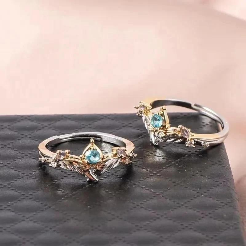 Anime Spiel Genshin Impact Wanderer Thema Cosplay Ring Unisex Verstellbare Öffnung Anhänger Ringe Schmuck Zubehör Geschenke