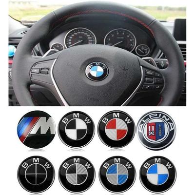 1 stuks 45 mm Auto Stuurwiel Badge Embleem Sticker Voor E36 E46 E53 E90 E60 E61 E93 E87 X1 X3 X5 X6 F30 F20 F10 Auto-Styling