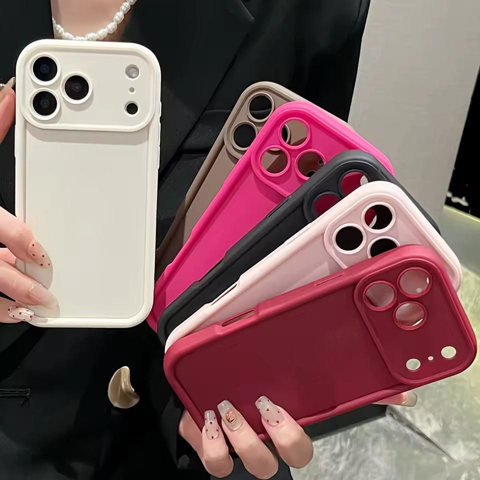 Case for iPhone 17 16 15 14 13 12 11 Pro Max 7 8 Plus X XS XR Shockproof Soft Matte Texture Phone Cases Cover for iPhone 17 Air