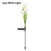Outdoor Simulation Lily Waterproof Led Solar Light Lawn Lights Garden Decoration