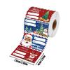 24 unidades/rolo Etiquetas de Presente de Natal DIY Decoração de Feriado Etiquetas de Nome Adesivos Autoadesivos Etiquetas Adesivas de Natal Para Crianças Adultos