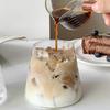 2/4pcs Glass Cup Cold Coffee Cups 300ml Drink Glass Cup Kitchen Accessorie 350ml Cup for Milk Tea Juice Cup Drink Glasses Bottle