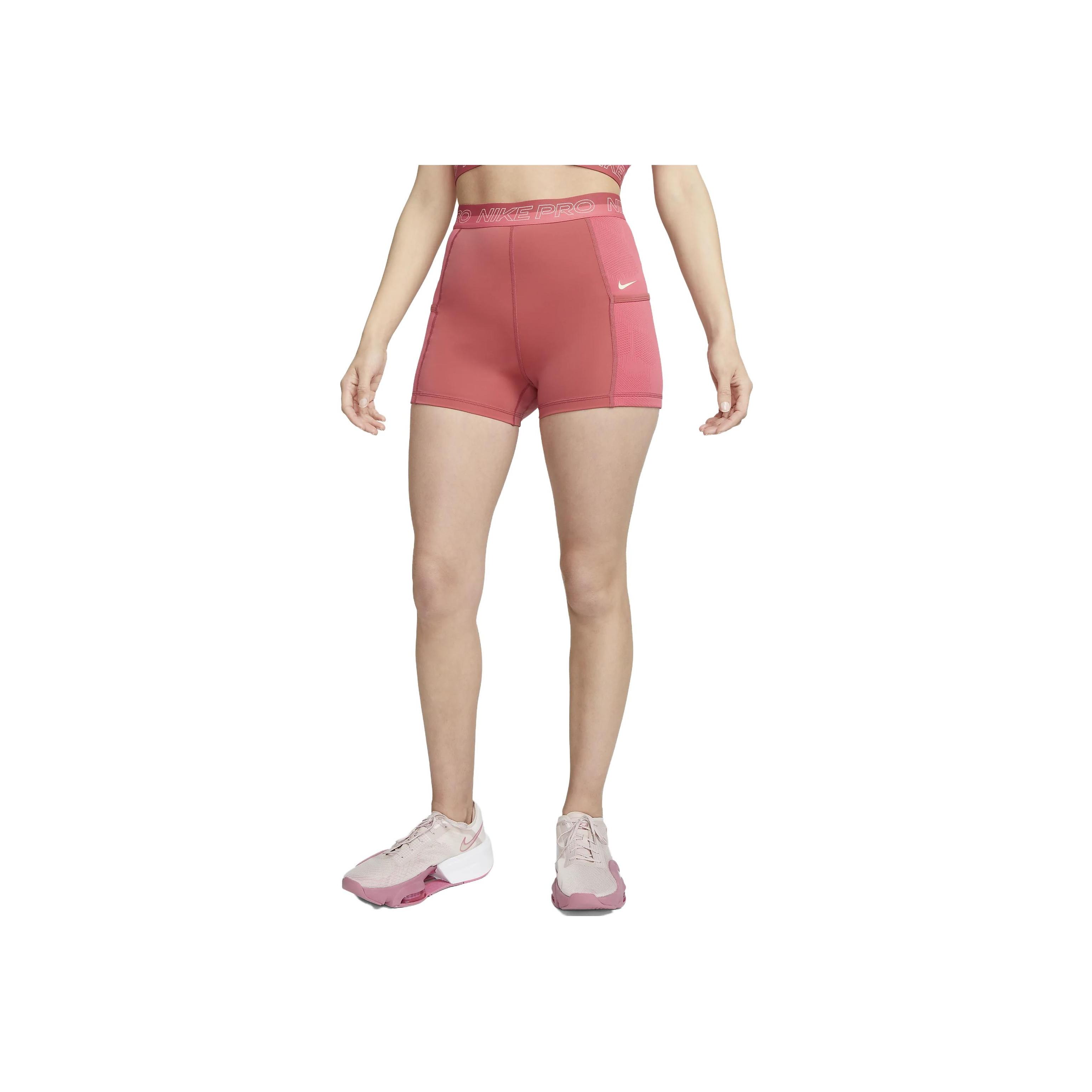

Nike High-Waisted Pocket Fitted Workout Shorts Women shorts Pink DX0059-655 S