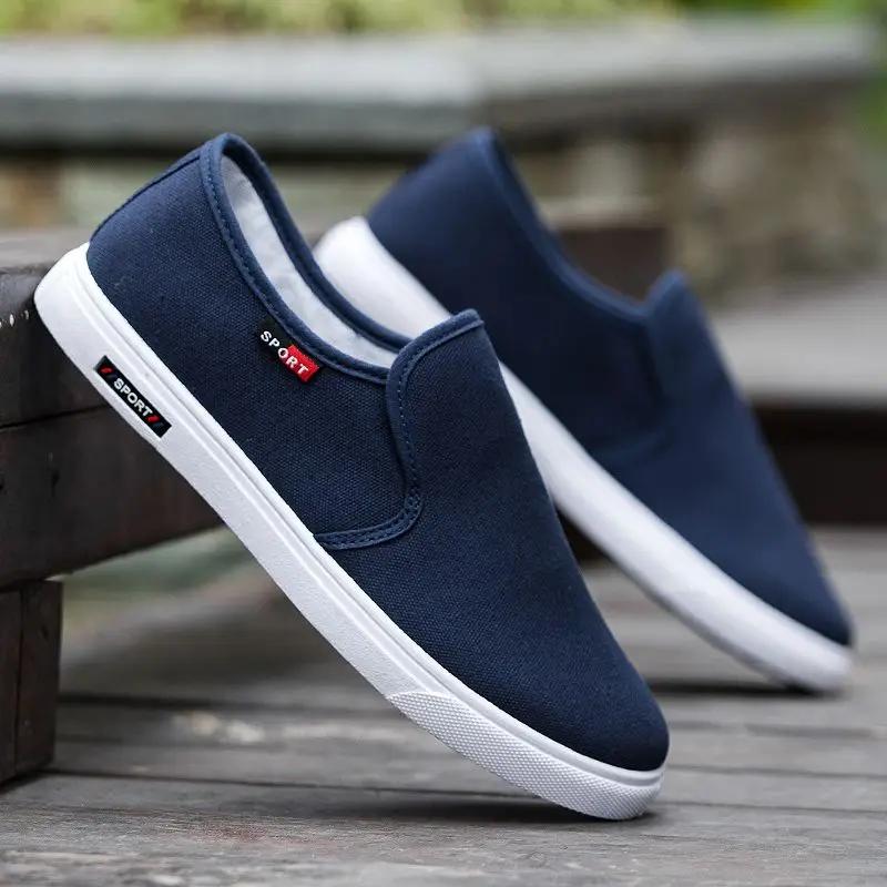 Fashion Casual Shoes for Men Korean Style Alphabet Round Toe Man Shoe Without Leather Luxury Sale Walking Comfortable Size 44 Sneakers