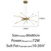 Modern Minimalist Living Room Pendant Lamp Creative Restaurant Bar Chandelier Luxury Bedroom Study Lights Combination Luminaire
