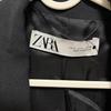 ZARA Black Tailored Jacket Satin Lapel Size L Ref 8306/400/800