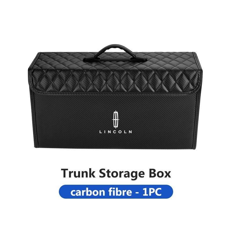 

Car Trunk Seat Rear Leather Storage Pouch Organizer Bag For Lincoln Navigator Continental Corsair MKC Nautilus Voyager