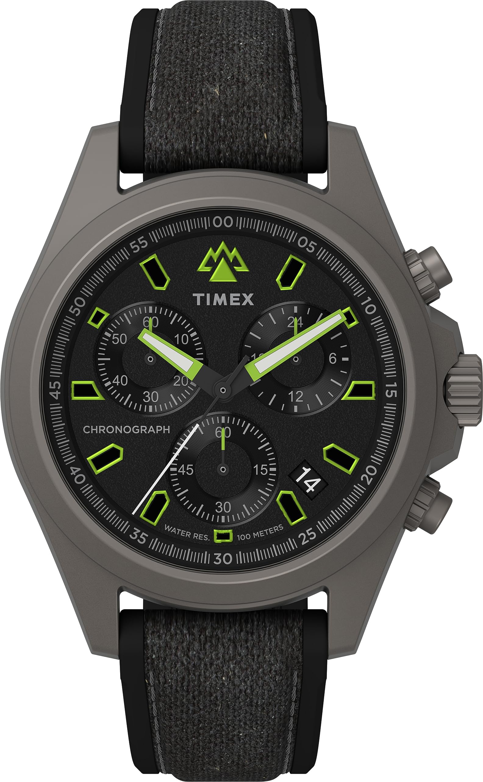 

Timex Men s Expedition North Field Post 43mm Watch, Black/Black/Titanium.