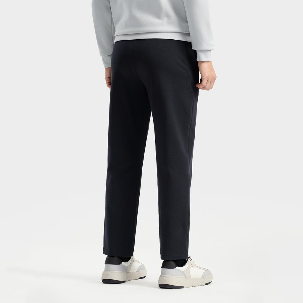 Fila Weiße Modische Einfache Klassische Vielseitige Bequeme Fleecegefütterte Gestrickte Lässige Hose Herren Unterteile Schwarz F11M543604FBK