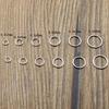 Anillas de Salto de Plata de Ley 925 Anilla Dividida para Componentes de Hallazgos de Joyería Conectores de Pendientes Pulsera Accesorios para Hacer Joyería