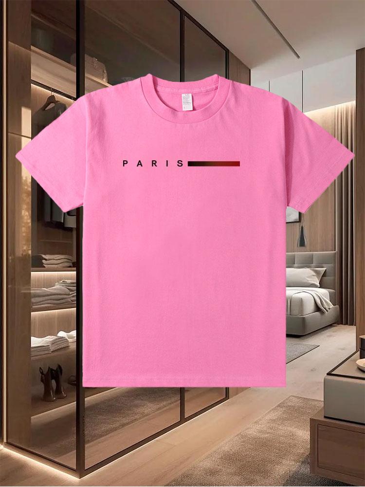 100% Pure Cotton 2025 Men's Casual T - Shirts Trendy in Summer