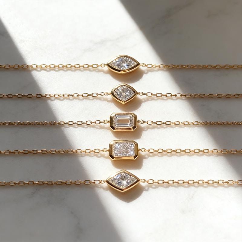 18K Gold Plated Hypoallergenic Non Anti Tarnish Free Waterproof Stainless Steel 3A Zircon Bracelet Jewelry for Women