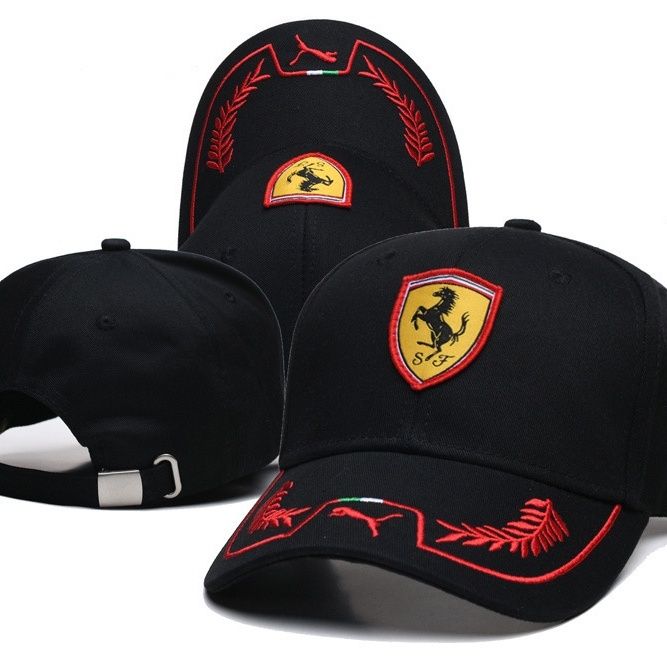 F1 Ferrari Team Hat Fans Racing Men's Women's Visor Riding Summer Baseball Cap For Ferrari F430 Stradale 458 488 599 612 FF F12