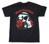 Vintage Charlotte Band Rose Skull Black Cotton S To 5XL Shirt SG453