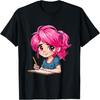 Anime and Sketching Anime Girl Sketching Otaku Graphic T-Shirt